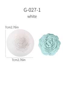 1pc Peony & Chrysanthemum Scented Candle Silicone Mold DIY Floral Fragrance Plaster Diffuser Stone Home Decor Silicone Mold