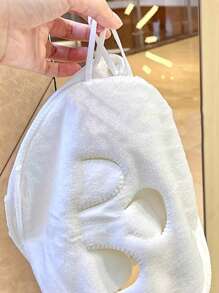 1PC Hot Compress Face Towel Masks, Reusable Facial Steamer Towel For Hot Cold Skin Care Home Bathroom Decor Summer Back To School