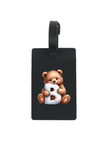 Animal Pattern Initials A-Z, First Letter Luggage Tag Pvc Luggage Tag, Fashionable Animal Design, First Letter Of Name, Carnival Cruise Luggage Tag Personalized Luggage Tag Cute Luggage Tag Id Card Address Card Boarding Pass Portable Luggage Tag Travel Enthusiasts Preferred Gift, Travel Luggage Tag,Baggage Tag,Suitcase Tag,Mother's Day, Best Gift For Travel Enthusiasts. - Black - View 23