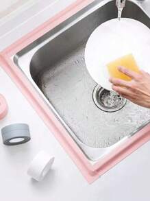 1 pièce ruban étanche et anti-moisissure, bande d'étanchéité pour cuisine et salle de bain, produit de calfeutrage pour coins de murs imperméables, décoration de salle de bain d'été