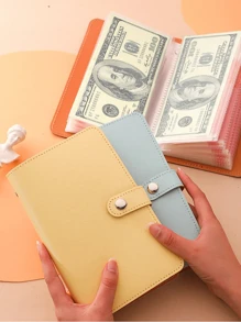 100 piezas Organizador de presupuesto tipo sobre con hojas sueltas, organizador de ahorro de dinero, estilo minimalista, conveniente, bolsa de almacenamiento de hojas sueltas multifuncional