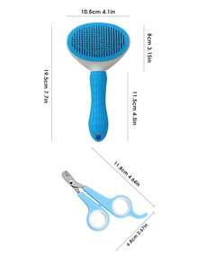 Brosse de toilettage pour chiens et chats - Outil de démêlage en douceur avec poignée ergonomique antidérapante pour un toilettage facile et confortable