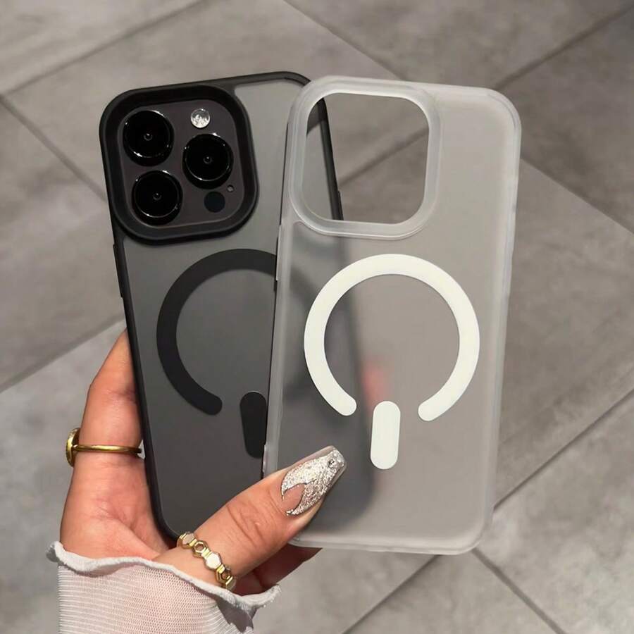 1 件创意防指纹、防油、磨砂透明无线充电 Magsafe 磁性手机壳兼容 11、 13、 14 Pro Max、 15、 15 Pro、 15 Pro Max、 16、 16 Pro、 16 Plus、 16 Pro Max 防水防震防摔防刮 - 黑色 - 查看 1