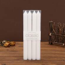 4pcs 2.2cm Diameter Straight Stem Candles, 25cm European Style Long Stem Candles For Home, Romantic Candlelight Dinner, Wedding, Birthday, Valentine's Day Decoration - Red, White, Black, Green, Yellow, Pink, Purple, Blue Gifts Graduation