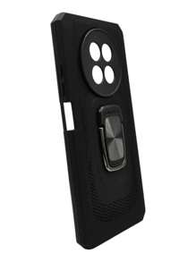 Realme 12 5g Case Camera Protector Case Rude Ring + Mica - Black - View 3