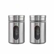 Units Or Kits Salt Shaker Pepper Shaker Condiment And Seasoning Holder Multipurpose Toothpick Holder Glass Stainless Steel - 02 chiếc - Xem 8