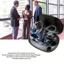 144 Languages Real-Time Translation Headphones, AI Voice Call Noise Reduction Headphones, With Touch, USB Type-C Charging, Non-Waterproof Plastic Closed Headphones, Suitable For Sports, Travel, Study, Birthday Gifts