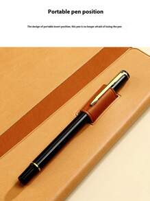 1pc Personalized Customized Name/Initial, PU Leather Cover Thick Inner Pages Smooth Writing + Contrast Color Multi-Functional Office/Meeting Notebook, Record Life With Ceremony Sense, Thick Pages For Endless Writing, Loved By Students And Workers! Practical And Stylish, Not Only Serves As A Notebook, But Also Adds A Romantic, Dreamy Atmosphere And Increases Writing Interest