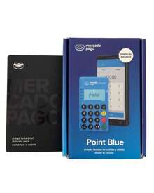 Lector de Tarjetas Terminal de pago Point BLUE / POINT AIR / POINT SMART Mercado Pago Internet gratis - Paga con tarjeta - Cobro con tarjeta - Maquina para pagar con tarjeta. - Azul Cadete - Ver 3