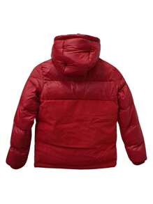 Chamarra Cazadora Calientita para Niño con Forro y Capucha Desmontable AF240 - Rojo - Ver 4