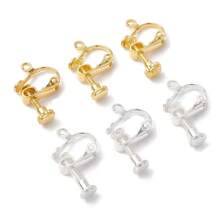 20Pcs 2 Colors Ear Clip Converter Clip On Earring Converter Components For No-Pierced Ears DIY With Screw Adjustment