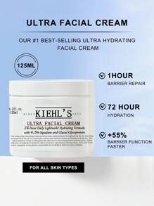 Kiehl's Ultra Facial Cream 24-Hour Daily Lightweiht Hydrating Formula-With 4.5% Squalane And Glacial Glycoprotein 4.2 Fl.Oz./125ml - 全新高保濕霜125ml - 查看 1