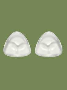 1pair Women Invisible Padding Magic Bra Inserts Bra, Bikini Breast Petals, Thickened Chest Pad Insert,Breast Push Up Pads, Swimsuit Silicone Bra Pad, Waterproof Pad, Daily Wear