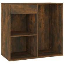 Armoire à cosmétiques Bois fumé 80x40x75 cm Bois d'ingénierie