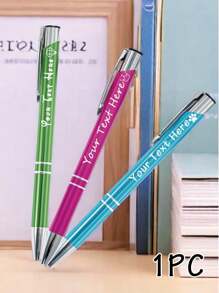 120/60/30pcs Personalized Pens, Custom Business Engraver Pens Ballpoint, Personalized Pens With Name, Customized Stylus Pens For Touch Screens, Retractable Writing Ball Pen, Office School Gifts For Women/Men Black Red Green Blue Seal