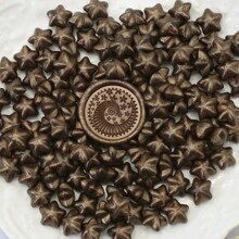 100Pcs Dark Coffee Star-Shaped Sealing Wax Beads For DIY Decoration, Including Envelopes, Wedding Invitations, Cards, Postcards, Gift Packaging, Crafts, Scrapbooks
