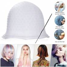 Professional Hair Colouring Highlighting Dye Cap And Streaking Hook Frosting Uk - White - View 10