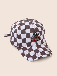 1pc Children's Embroidered Racing Car Baseball Cap, Sun Hat - 1PC - View 3