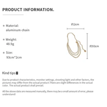 1pc Multilayer Flower Children Waist Chain, European And American Hip-Hop Fashion Sweet Style Body Chain, Unique Unisex Accessory