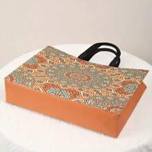 12pcs Mixed Color Woven Tote Bag Gift Box With Handle - Waterproof, Shrink-Proof, Foldable Shopping Bag, Clothes, Wedding, Party - 3 Sizes Reusable Gift Packaging, For Mother's Day, Bridesmaid Gifts, Graduation Gifts, Birthday Gifts, Wedding Gifts, Birthday, Bride, Wedding