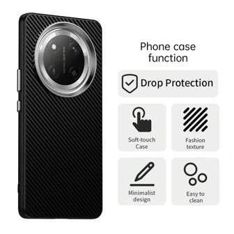 Carbon Fiber Phone Case For Honor X9c, X8C, Magic7 Lite, Magic7 Pro, Redmi 14C, 14R, 13C, 13R, 13, A4, A3, A3X, Note 14 Pro+, Galaxy S25 Ultra, S25+, S24 Ultra, S24+, S24FE, S23 Ultra, S23+, S23FE, A05, A05S, A06, A15, A16, A25, A26, A35, A36, A55, A56, OPPO A40, A40M, A60, A80, A3X, A3 Pro, Find X8 Pro, Pixel 9 Pro XL, 9a, Pixel 8 Pro, 8a. Comfortable Feel, Carbon Fiber Texture, Luxurious Appearance.