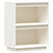 Armoire console Blanc 60x34x75 cm Bois de pin massif
