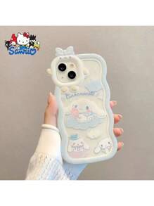 Sanrio Sanrio Cartoon Phone Case Is Compatible With IPhone 15/14/13/12/11/XS/XR/X Plus Pro Max Mini Phone Case TPU Silicone Soft Case Cartoon Cute, Simple, Creative All Inclusive(Camera Through Hole Design, Some Models Are Not Fully Fitted Package) Waterproof Shockproof Anti-Fall Scratch Resistant