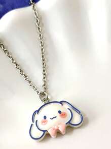 Sanrio 1pc Sanrio Cartoon Resin KT Cat, My Melody, Kuromi, Necklace,Choker Necklace, Girly Jewelry Gift For Girlfriend Or Best Friend