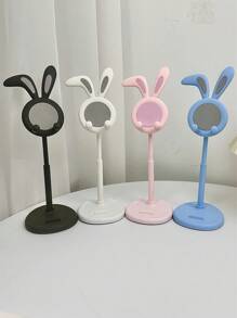 1pc 2025 New Cartoon Rabbit With Floppy Ears Phone Stand, Desktop Phone Holder, Multi-Function Stand, Adjustable Height Slouchy Support Stand, Live Streaming Slouchy Stand - Multicolor - View 9