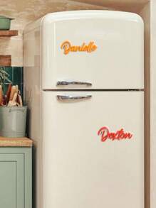 1 pezzo Calamita decorativa per frigorifero personalizzabile e colorata, regalo per San Valentino, compleanno, anniversario, festa della mamma, inaugurazione casa, souvenir con nome, romanticismo delicato, decorazione per la casa, atmosfera natalizia, souvenir