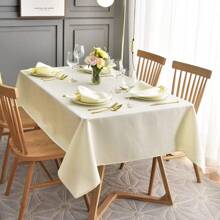 1pc Rectangle Ripple Pattern Tablecloth, Polyester Tablecloth, Jacquard Tablecloth, Wrinkle Resistant Washable Tablecloth, High Quality Tablecloth Suitable For Indoor, Outdoor, Garden, Picnic, Wedding, Party, Banquet - Multicolor - View 39