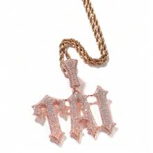Collier personnalisé avec pendentif lettre en strass, style hip hop, bijou de breloque sur chaîne majuscule, argent, élégant, coloré, vintage, hipster, simple, mode Y2k des années 2000, personnalisé, unique, idéal comme cadeau pour lui, idéal comme cadeau pour elle, petit ami, petite amie, papa, maman, famille, amis, pour anniversaires, pour graduation, pour le bal, pour des fêtes