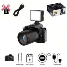 4K Photography Camera, Digital Camera, Cameras For Photography, Vlog Camera, Optional Macro Lens/ Fill Light, 32GB SD Card, 3000mAh Battery, Front And Rear Cameras - 相機+可裝補光燈+32GB記憶卡 - 查看 10