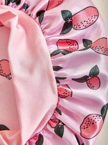 1件装婴儿浴帽新生儿护发帽儿童睡帽防风保暖可爱帽子新生儿礼物（花型不固定，款式图案随机）