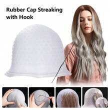 Professional Hair Colouring Highlighting Dye Cap And Streaking Hook Frosting Uk - White - View 2