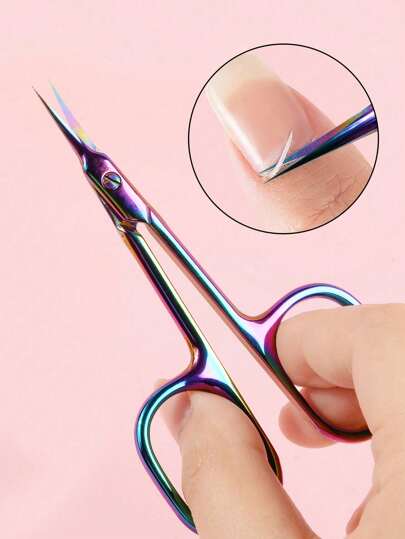 Cortaduros de piel muerta de acero inoxidable, cortaúñas ruso, tijeras de uñas de belleza manicura con punta