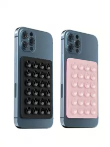 Silikonhaftnapf Quadratisches Silikonhaftnapf Handy-Rückseite Silikonhaftnapf Große Silikonhaftnapf Handyhalter Kartenetui Visitenkartenhalter Kreditkartenhalter für Frauen und Männer ~ Silikonhaftnapf Handyhülle Klebehalterung für starken Halt, Selfie-Video und einfache Verwendung, Silikonhaftnapf wurde aufgerüstet ~ Handy-Silikonhaftnapfhalter Doppelseitige Silikonhaftnapf Starker Griff Halter Vielseitig einsetzbar