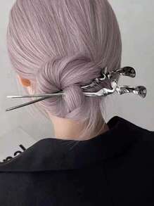 1 pezzo Accessorio per capelli con perle finte in stile cinese elegante, adatto per raccolti, versatile, fermagli per acconciature estive, accessorio per chignon, articolo scolastico