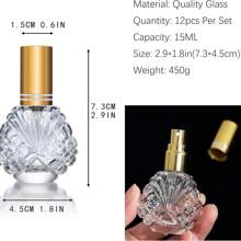 1 szt. 15 ml szklana butelka z rozpylaczem, przenośny napełniany atomizer do perfum, woda do makijażu, przechowywanie olejków eterycznych
