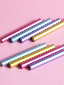 Tapa de bolígrafo para uñas, Cubierta de bolígrafo, Cubierta protectora de metal de color, Cubierta de almacenamiento de bolígrafo para uñas, Cubierta de almacenamiento a prueba de polvo para escritorio