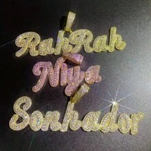 1pc Customized Mixed Case Calligraphy Letter & Number Pendant Necklace, Personalized Streetwear Jewelry For Men, Hip-Hop Style,Silver,Stylish,Colorful,Vintage,Hipster,Simple,Y2k,2000s Fashion,Custom,Personalized,Unique,Ideal Gifts For Him,Ideal Gifts For Her,Her,Boyfriend,Girlfriend,Dad,Mom,Family,Friends,For Anniversaries,For Birthdays,For Graduation,For Prom,For Party,Jewelry Women,Elegant Outfit,Chic Autumn,Delicate Romance - Multicolor - View 9