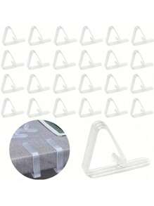 4pcs Plastic Tablecloth Clips, Highly Elastic Tablecloth Clamps, Storage Clips, Tablecloth Fixers, Tablecloth Anti-Slip Anti-Wind Fixing Tools, Camping Accessories, Home & Outdoor Restaurant Supplies