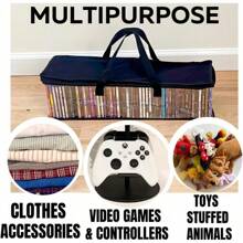 Storage Boxes (4 Pack) Durable CD Case Organizer With Lid, Disc Container Set Holds Up To 128 CDs, Black