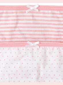 The Children's PLACE Girls Underwear 10-Pack Pink Bow Stripe Polka Dot - 花瓣 - 查看 3