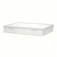 Estuche de Lápices de Gran Capacidad, Caja de Almacenamiento Transparente de Plástico para Cuaderno, Marcadores de Dibujo, Lápices de Colores, Suministros para el Regreso a Clases - Blanco - Ver 5