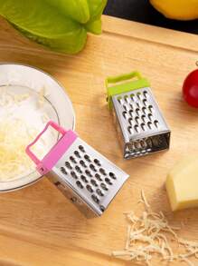 1pc Mini Garlic Grater, Stainless Steel Cheese Ginger Vegetable Spices Small Grater For Kitchen,Stainless Steel Mini Cheese Grater,Creative Small Box Graters For Kitchen Slicer, Cheese, Potato, Squash, Zucchini, Carrots, Lemons And Cucumbers,Ginger, Vegetable,Stainless Steel Four-Sided Planer,Multi-Function Vegetable Grater,Mini Cheese Grater, Professional Box Grater, Stainless Steel With 4 Sides,Kitchen Gadgets