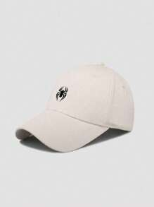 1 Pc Men's Adjustable Spider Print Casual Minimalist Baseball Cap, Suitable For Daily Wear