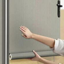 1 Cuộn Giấy Dán Tường Vân Gỗ Nhôm Tự Dính, Giấy Dán Tường Có Kết Cấu Gỗ Thật, Miếng Dán Tường Chống Thấm Nước Và Dầu Mỡ Có Thể Tháo Rời, Dễ Dàng Dán Trên Cửa, Thích Hợp Cho Phòng Ngủ, Phòng Tắm, Phòng Khách, Khung Cửa Bằng Hợp Kim Nhôm Và Gỗ Nguyên Khối - Nhiều màu - Xem 6