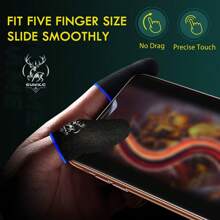 Ultra Sensitive Gaming Finger Gloves - 2 Pairs, Sweatproof, Ultra-Thin, Breathable Touch Screen Compatible, Smooth Operation, Enhance Mobile Gaming Accuracy