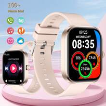 智能手表，无线呼叫/拨号，多种运动模式，呼叫提醒和拒绝，短信提醒，自定义壁纸，兼容 Iphone/Andriod